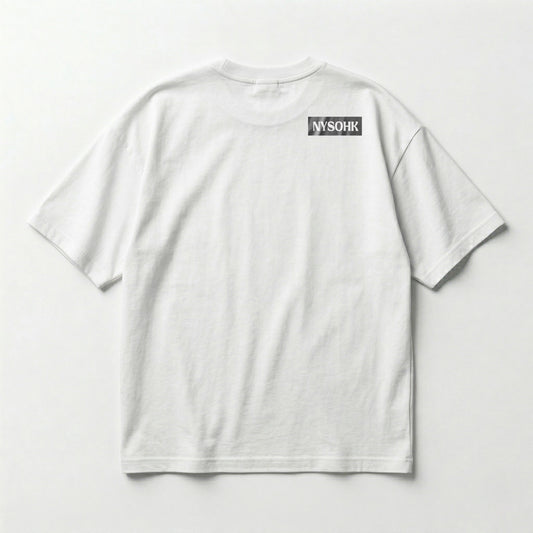 Classic White T-Shirt Black NYSOHK Logo