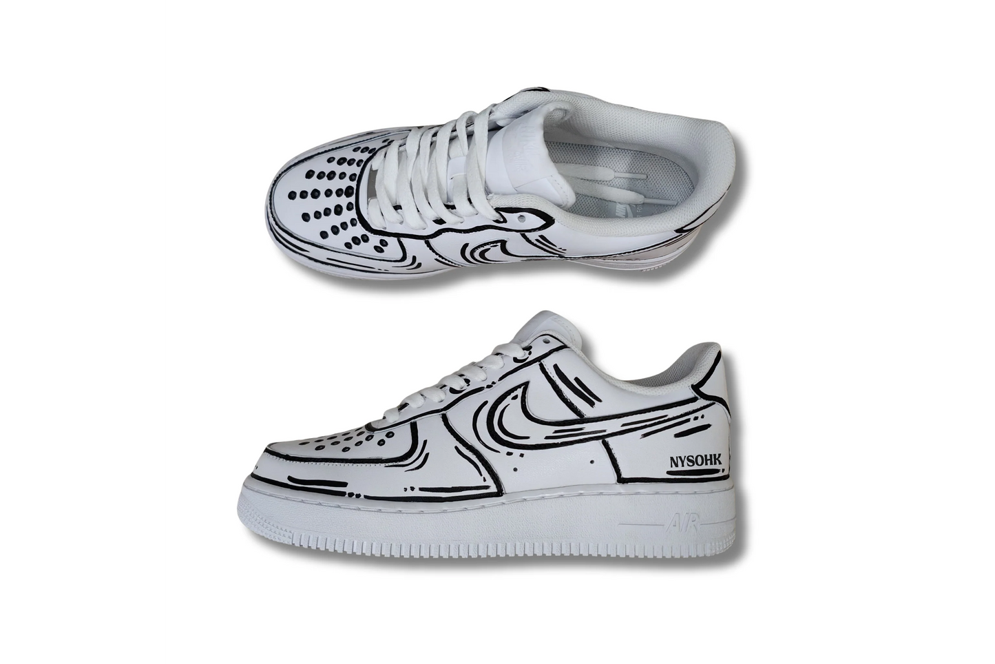 Rough Cartoon Sketch AF 1 ( B&W )