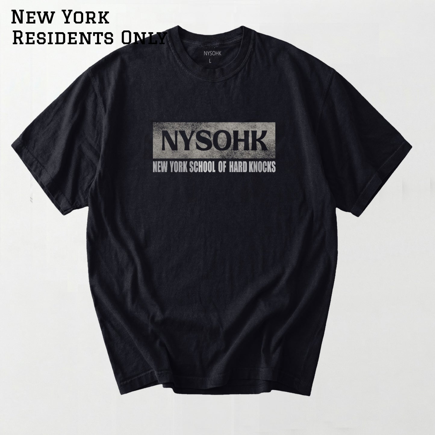 Charcoal Cased NYSOHK Logo T-Shirt