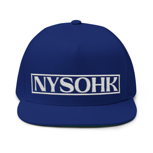 NYSOHK Boxed White on Blue Logo Snapback