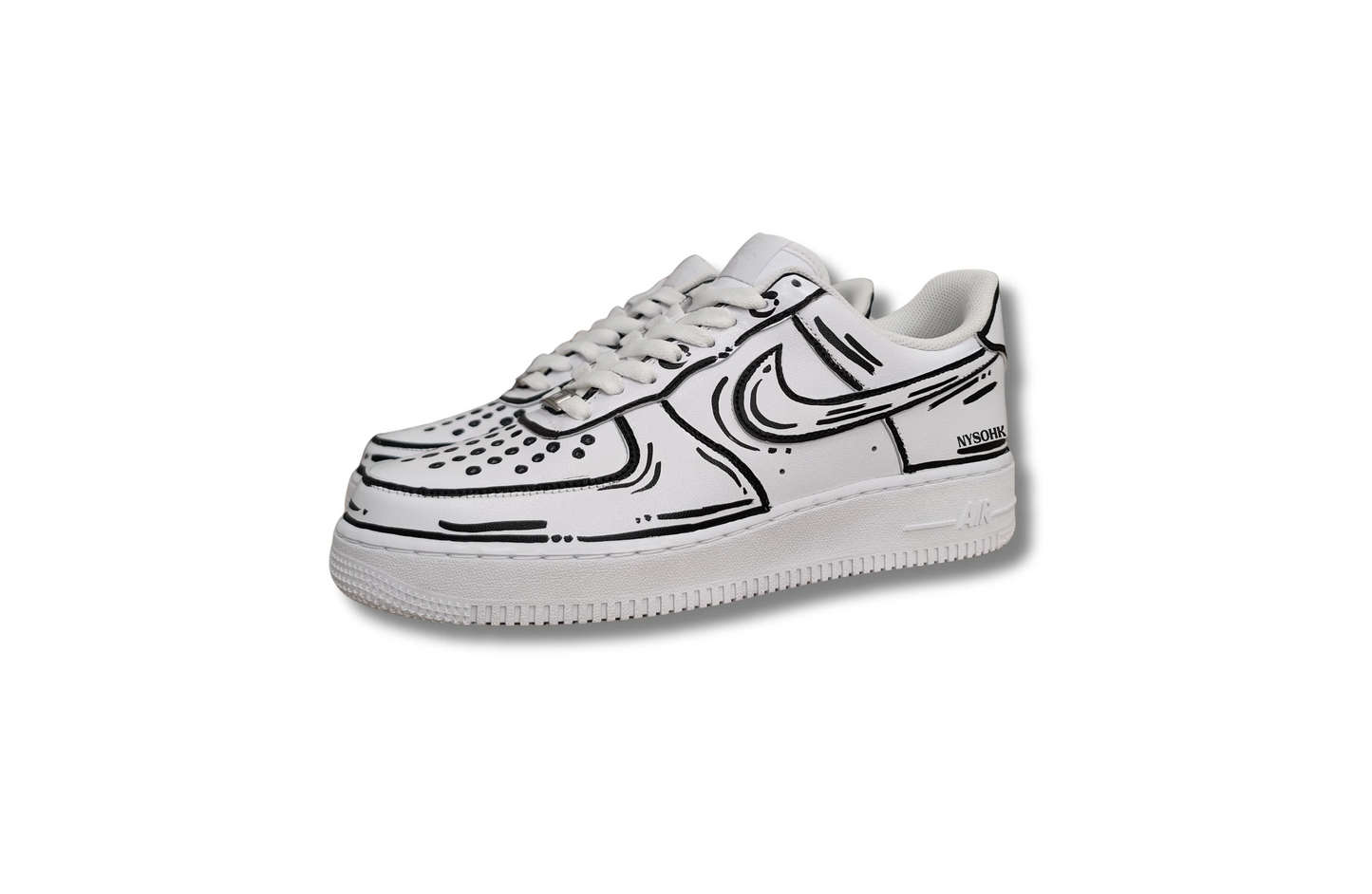Rough Cartoon Sketch AF 1 ( B&W )
