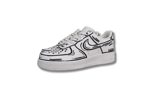 Rough Cartoon Sketch AF 1 ( B&W )
