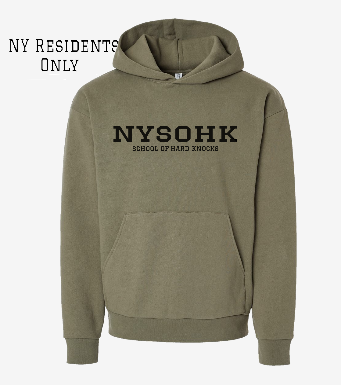 NYSOHK Olive Winter Essential Hoodie