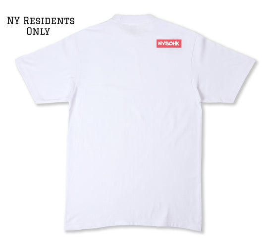 Heavyweight Red NYSOHK White Tee